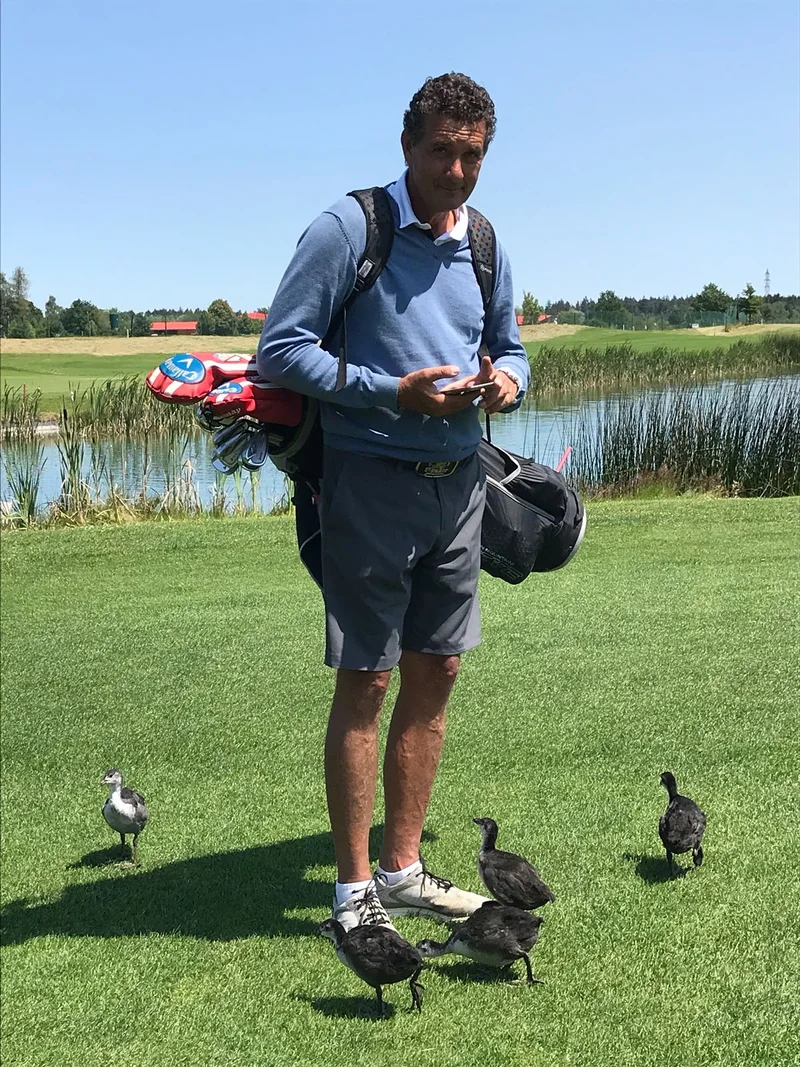 Stefan Szilagyi am Golfplatz